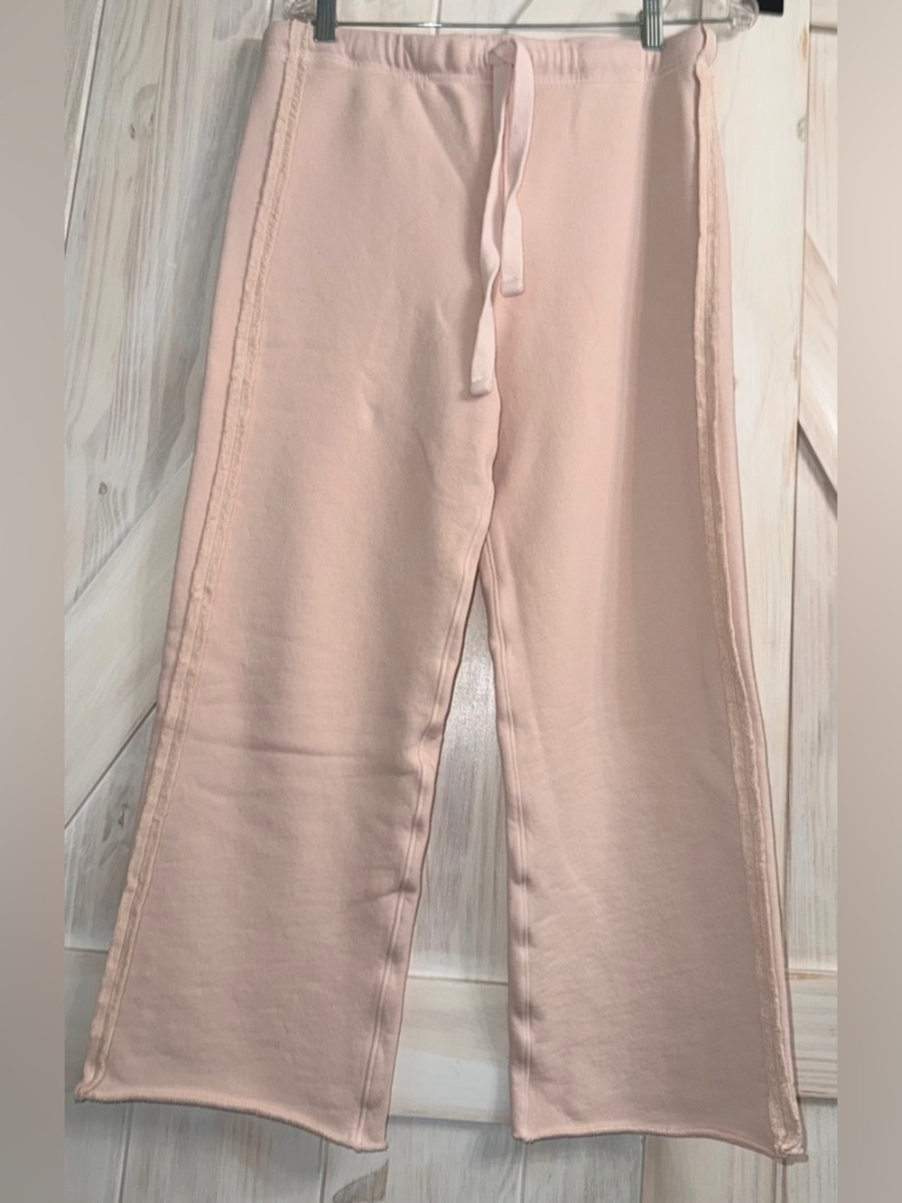 NWOT Frank and Eileen, Bella track pants M antique rose F& E green co no tags